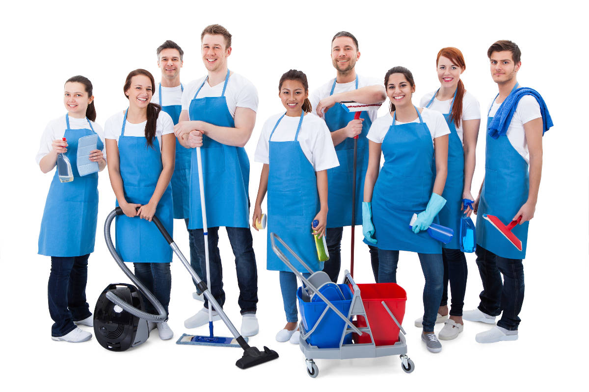 cleaning people